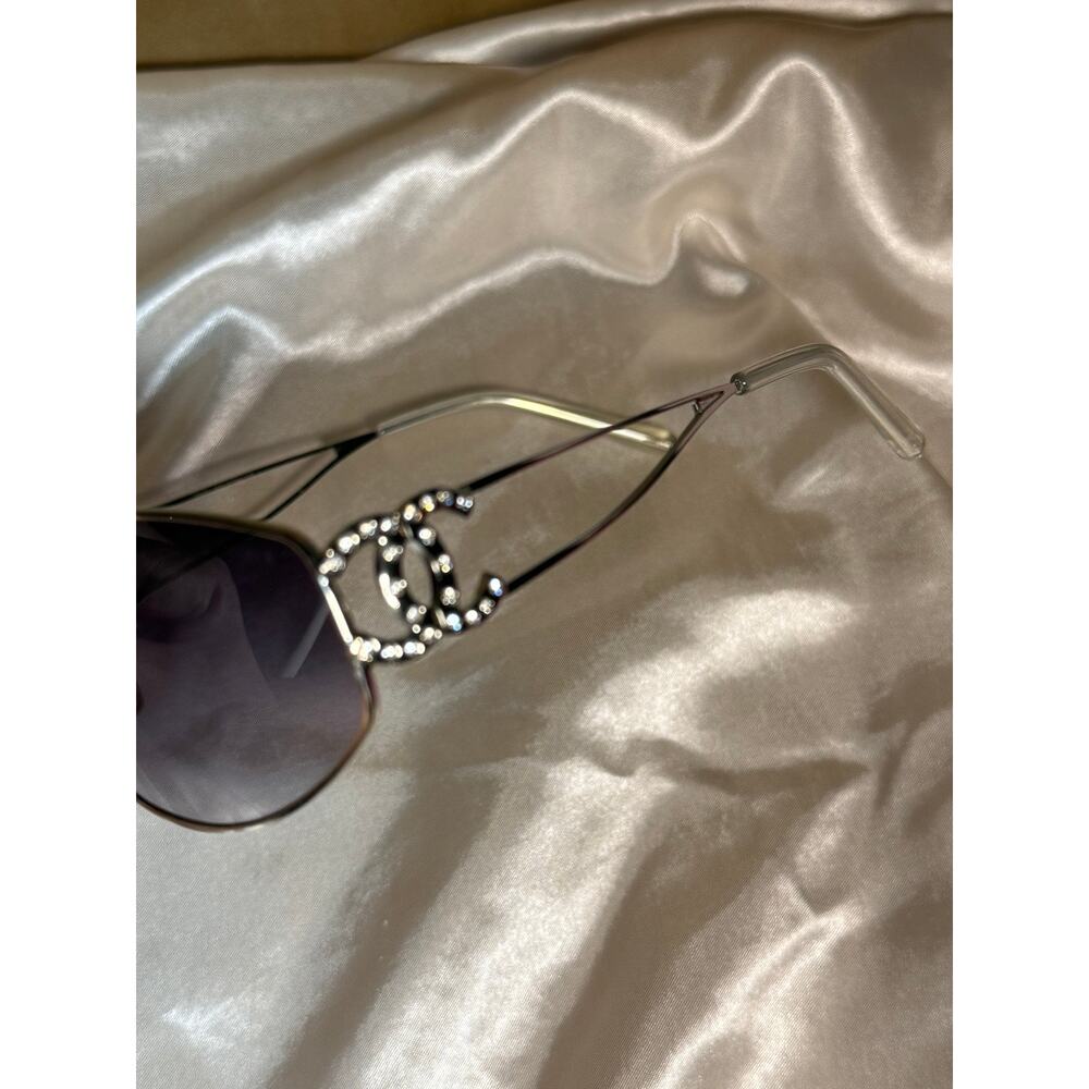 Vintage Chanel 4073-B Rhinestone CC Shield Sunglasses Y2K - Picture 3 of 8